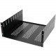 Chief Manufacturing Raxxess 4U, 18" Deep Custom Mounting Shelf - 4U Wide Rack-mountable - Black NACS418