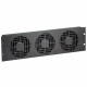 Chief Manufacturing Raxxess 3U High Flow Triple Fan Panels - 3 Fan - 3U - 300 CFM - Back to Front Air Discharge Pattern NAF33HBA