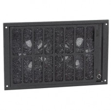 Chief Bottom Mounted Filtered Fan Panel - 2 Fan - 200 CFMBlack NAFB2BW