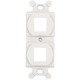 Panduit NetKey NK2106MFEI Faceplate Insert - 2 x Total Number of Socket(s) - Electric Ivory - Acrylonitrile Butadiene Styrene (ABS) - TAA Compliance NK2106MFEI