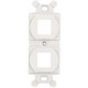 Panduit NK2106MFIW Faceplate Insert - 2 x Total Number of Socket(s) - Off White - Acrylonitrile Butadiene Styrene (ABS) - TAA Compliance NK2106MFIW