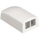 Panduit NetKey 2 Socket Surface Mounting Box - 2 x Socket(s) - Electric Ivory - TAA Compliance NK2BXEI-A