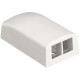 Panduit NetKey 2 Sockets Surface Mounting Box - 2 x Socket(s) - White - RoHS, TAA Compliance NK2BXWH-A
