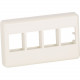 Panduit NK4MFAW Faceplate - 4 x Socket(s) - Arctic White - TAA Compliance NK4MFAW