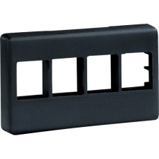 Panduit NK4MFWH Faceplate - 4 x Socket(s) - White - TAA Compliance NK4MFWH