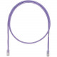 Panduit NetKey Cat.5e UTP Patch Network Cable - 30 ft Category 5e Network Cable for Network Device - First End: 1 x RJ-45 Male Network - Second End: 1 x RJ-45 Male Network - Patch Cable - Violet - TAA Compliance NK5EPC30VLY