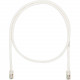 Panduit NetKey Cat.5e UTP Patch Network Cable - 30 ft Category 5e Network Cable for Network Device - First End: 1 x RJ-45 Male Network - Second End: 1 x RJ-45 Male Network - Patch Cable - Off White - TAA Compliance NK5EPC30Y