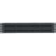 Panduit NetKey Network Patch Panel - 48 Port(s) - 48 x RJ-45 - 2U High - Black - 19" Wide - Rack-mountable - TAA Compliance NK5EPPN48P