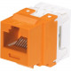 Panduit Network Connector - 1 Pack - 1 x RJ-45 Male - Orange - TAA Compliance NK688MOR