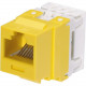 Panduit Network Connector - 1 Pack - 1 x RJ-45 Female - Yellow - TAA Compliance NK688MYL