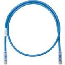 Panduit NetKey Cat.6a F/UTP Patch Network Cable - 3 ft Category 6a Network Cable for Network Device - First End: 1 x RJ-45 Male Network - Second End: 1 x RJ-45 Male Network - Patch Cable - Clear, Blue - 1 Pack - TAA Compliance NK6APC3BU