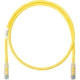 Panduit NetKey Cat.6a F/UTP Patch Network Cable - 3 ft Category 6a Network Cable for Network Device - First End: 1 x RJ-45 Male Network - Second End: 1 x RJ-45 Male Network - Patch Cable - Clear, Yellow - 1 Pack NK6APC3YL