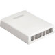 Panduit NK6BXEI-AY Mounting Box - 6 x Socket(s) - Electric Ivory - TAA Compliance NK6BXEI-AY