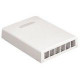 Panduit NetKey 6 Sockets Surface Mounting Box - 6 x Socket(s) - White - TAA Compliance NK6BXWH-AY