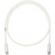 Panduit NetKey Cat.6 UTP Patch Network Cable - 30 ft Category 6 Network Cable for Network Device - First End: 1 x RJ-45 Male Network - Second End: 1 x RJ-45 Male Network - Patch Cable - Off White - TAA Compliance NK6PC30Y