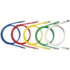 PANDUIT Cat.6 UTP Patch Cord - RJ-45 Male Network - RJ-45 Male Network - 3ft - Red, Clear - TAA Compliance NK6PC3RDY