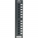 Panduit Flush Mount Category 6 Patch Panel - 12 Port(s) - 12 x RJ-45 - Black - Flush Mount - TAA Compliance NK6PPG12WY