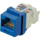 Panduit Cat.6 Network Connector - 1 Pack - RJ-45 - Blue - TAA Compliance NK6TMBU