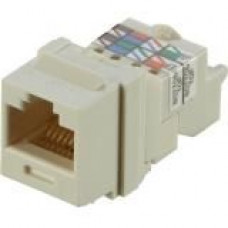Panduit UTP Network Connector - 1 Pack - 1 x RJ-45 Female - Off White - TAA Compliance NK6TMIW