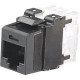 Panduit Cat.6a Network Connector - 1 Pack - RJ-45 - Black - TAA Compliance NK6X88MBL