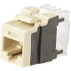 Panduit Cat.6a Network Connector - 1 Pack - RJ-45 - Electric Ivory - TAA Compliance NK6X88MEI