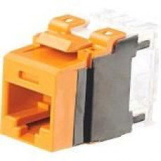 Panduit Cat.6a Network Connector - 1 Pack - RJ-45 - Orange - TAA Compliance NK6X88MOR