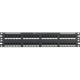 Panduit NetKey NK6XPPG48Y Network Patch Panel - 48 Port(s) - 48 x RJ-45 - 2U High - Black - 19" Wide - Rack-mountable - TAA Compliance NK6XPPG48Y