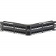 Panduit Flush Mount Category 5e Patch Panel - 48 Port(s) - 48 x RJ-45 - 2U High - Black - 19" Wide - Rack-mountable - TAA Compliance NKA5EPPG48Y