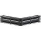 Panduit NetKey Network Patch Panel - 24 Port(s) - 24 x RJ-45 - 1U High - Black - 19" Wide - Rack-mountable - TAA Compliance NKA6PPG24Y