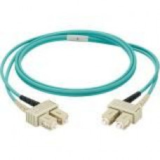 Panduit NetKey Fiber Optic Duplex Patch Network Cable - 3.28 ft Fiber Optic Network Cable for Network Device - First End: 2 x SC Male Network - Second End: 2 x SC Male Network - Patch Cable - Aqua - 1 Pack NKFPX23RSSSM001