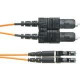 Panduit NetKey Fiber Optic Patch Network Cable - 16.40 ft Fiber Optic Network Cable for Network Device - LC Male Network - SC Male Network - Patch Cable - Yellow - 1 Pack NKFP92ERLSSM005