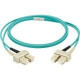 Panduit NetKey Fiber Optic Duplex Patch Network Cable - 32.81 ft Fiber Optic Network Cable for Network Device - First End: 2 x SC Male Network - Second End: 2 x SC Male Network - Patch Cable - Aqua - 1 Pack NKFPX23LSSSM010