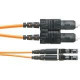 Panduit Fiber Optic Patch Network Cable - 6.56 ft Fiber Optic Network Cable for Network Device - First End: 2 x LC Male Network - Second End: 2 x SC Male Network - Patch Cable - Aqua - 1 Pack NKFPX2ERLSSM002