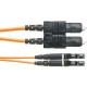 Panduit NetKey Fiber Optic Patch Network Cable - 65.62 ft Fiber Optic Network Cable for Network Device - LC Male Network - SC Male Network - Patch Cable - Orange - 1 Pack NKFP52ELLSSM020
