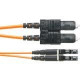 Panduit NetKey Fiber Optic Patch Network Cable - 3.28 ft Fiber Optic Network Cable for Network Device - LC Male Network - SC Male Network - Patch Cable - Yellow - 1 Pack NKFP92ELLSSM001