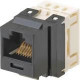 Panduit Cat.5e Network Connector - 1 Pack - RJ-45 - Electric Ivory - TAA Compliance NKP5E88MEI