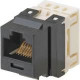 Panduit Network Connector - 1 Pack - 1 x RJ-45 Female - Off White - TAA Compliance NKP5E88MIW