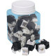 Panduit Terminal Connector - 25 Pack - 1 x RJ-45 Female - Black - TAA Compliance NKP5E88MBL-Q