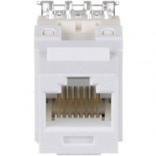 Panduit Network Connector - 1 Pack - 1 x RJ-45 Male - White - TAA Compliance NKP5E88MWH