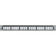 Panduit 24-Port Flush Mount Modular Patch Panel, 1 RU. - 24 Port(s) - 1U High - Black - 19" Wide - Flush Mount - TAA Compliance NKPP24FMY