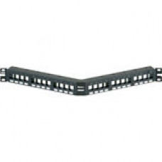 Panduit NKPPA24FM 24-Port Modular Patch Panel - 24 - 24 Port(s) - 24 x RJ-11 - 1U High - Rack-mountable - TAA Compliance NKPPA24FMY