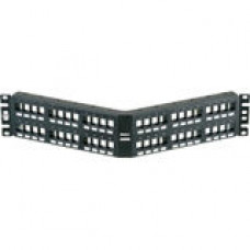 Panduit NKPPA48FM 48-Port Modular Patch Panel - 48 - 48 Port(s) - 48 x RJ-11 - 2U High - Rack-mountable - TAA Compliance NKPPA48FMY