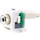 Panduit RCA Audio Connector - 1 Pack - 1 x RCA Female - International Gray, White - TAA Compliance NKRPMWIG