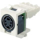 Panduit NetKey Video Connector - 1 Pack - 1 x Mini-DIN Female - International Gray - TAA Compliance NKSPMIG