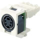 Panduit S-Video Video Connector - 1 Pack - Off White - TAA Compliance NKSPMIW