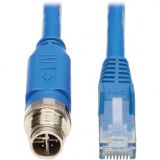 Tripp Lite NM12-602-01M-BL Cat.6 Network Cable - 3.28 ft Category 6 Network Cable for Network Device, VoIP Device, Access Control Device, Controller, Switch, Security Device, Surveillance Camera, PoE-enabled Device - First End: 1 x M12-X Male Network - Se