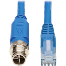 Tripp Lite NM12-602-05M-BL Cat.6 Network Cable - 16.40 ft Category 6 Network Cable for Network Device, VoIP Device, Access Control Device, Controller, Switch, Security Device, PoE-enabled Device, Surveillance Camera - First End: 1 x M12-X Male Network - S