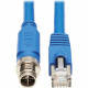 Tripp Lite NM12-6A2-03M-BL Cat.6a F/UTP Network Cable - 9.84 ft Category 6a Network Cable for Network Device, Controller, Switch, PoE Device, Surveillance Camera, IP Phone, Access Control Device - First End: 1 x M12-X Male Network - Second End: 1 x RJ-45 