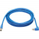 Tripp Lite NM12-6A3-05M-BL M12 X-Code Cat6a 10G Ethernet Cable, M/M, Blue, 5 m (16.4 ft.) - 16.40 ft Category 6a Network Cable for Network Device, Controller, Switch, Security Device, Surveillance Camera, VoIP Device, Access Control Device - First End: 1 