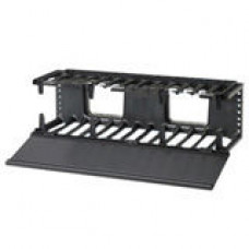 Panduit NetManager High Capacity Horizontal Cable Manager - Rack Cable Management Panel - 1 Pack - 2U Rack Height - 19" Panel Width - RoHS, TAA Compliance NMF2